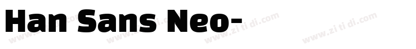 Han Sans Neo字体转换